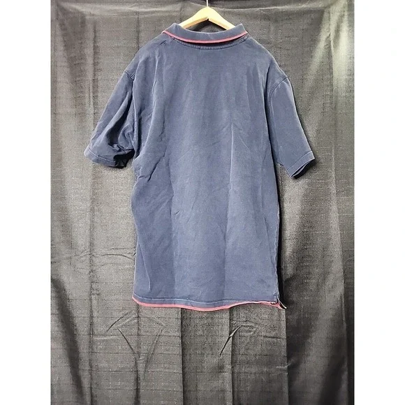 Vintage Sean John Polo Y2K Size XXL Short Sleeve Navy Blue Maroon Shirt 2XL - Picture 4 of 5